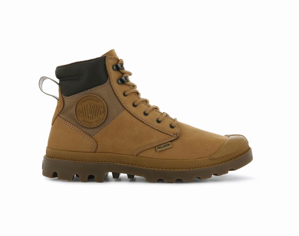 Palladium Pampa Shield Wp+ Lux Muške Vodootporna Čizme Zlatne ||CA0496258||